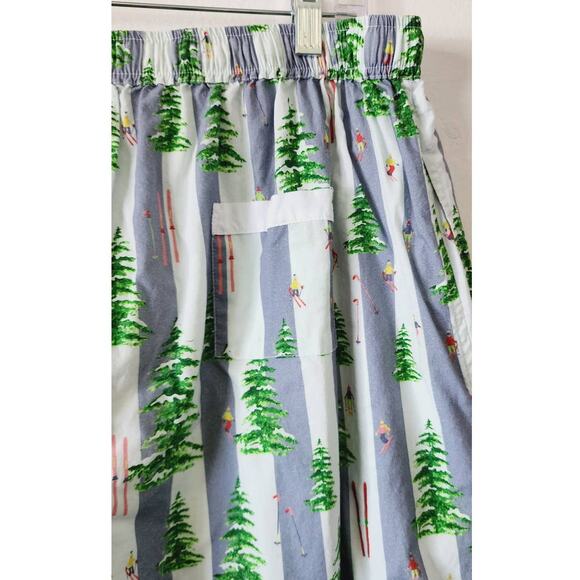 Sant And Abel x Gray Malin Snow Blue Long-Sleeve Pajama Set XL - Picture 9 of 10